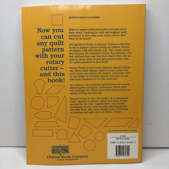 Quilter's Guide Rotary Cutting Quilting Book Patchwork Poster Fanning Patterns - Picture 15 of 16